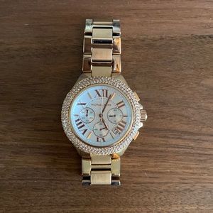 Rose gold stainless steel Michael kors watch